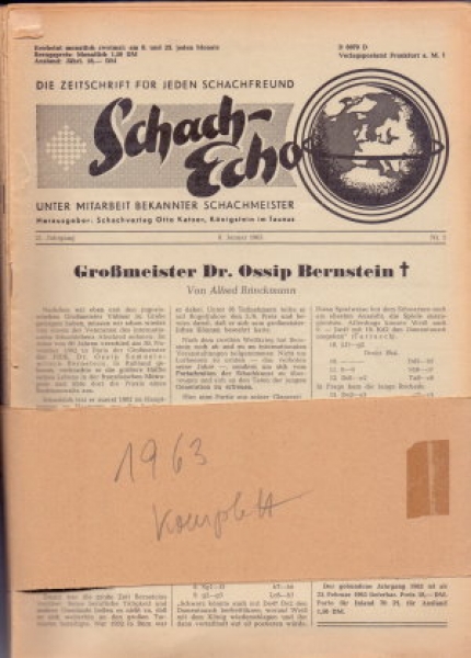Schach-Echo 1963